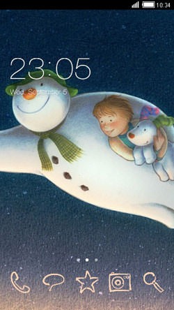 Snowman CLauncher Android Theme Image 1