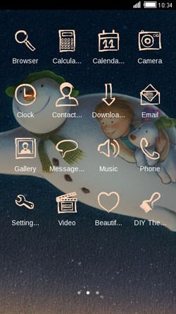 Snowman CLauncher Android Theme Image 2