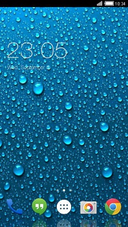 Water Drops CLauncher Android Theme Image 1