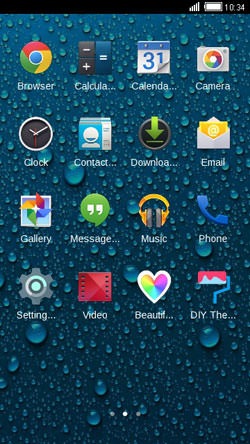 Water Drops CLauncher Android Theme Image 2