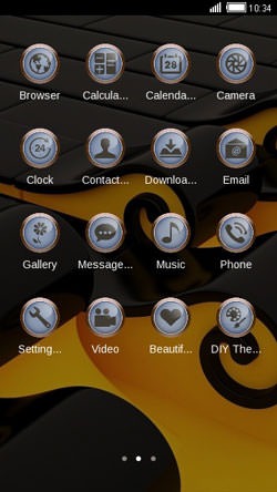 Black Strips CLauncher Android Theme Image 2