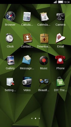 Green Patterns CLauncher Android Theme Image 2