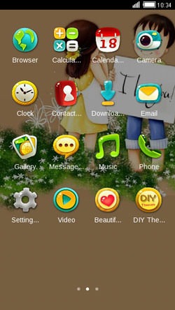 Love You CLauncher Android Theme Image 2
