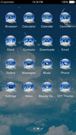 Clouds CLauncher Android Theme Image 2