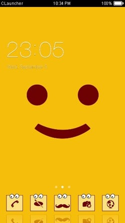 Smile CLauncher Android Theme Image 1