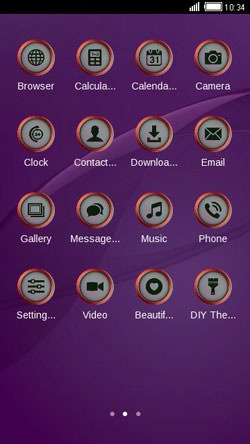 Purple CLauncher Android Theme Image 2