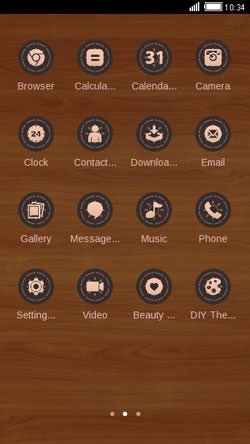 Wooden CLauncher Android Theme Image 2
