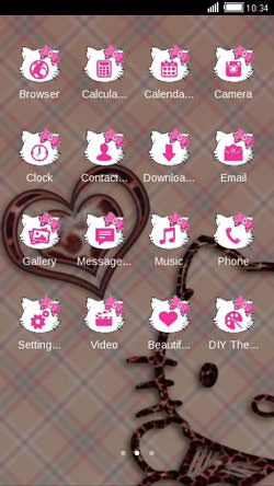 Kitty Love CLauncher Android Theme Image 2