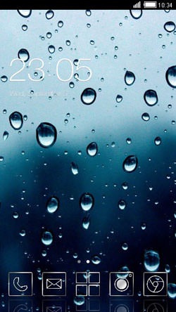 Water Drops CLauncher Android Theme Image 1