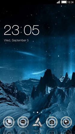 Mountains CLauncher Android Theme Image 1