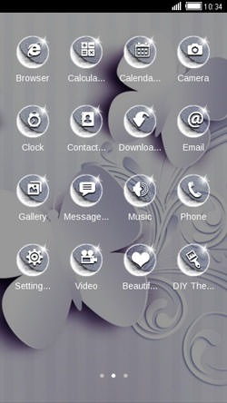 White Butterfly CLauncher Android Theme Image 2