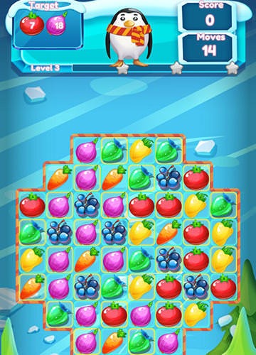 Winter Fruit Mania Android Game Image 2