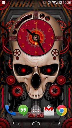 Steampunk Clock Android Wallpaper Image 2