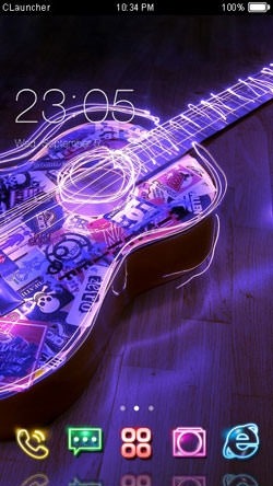 Guitar CLauncher Android Theme Image 1