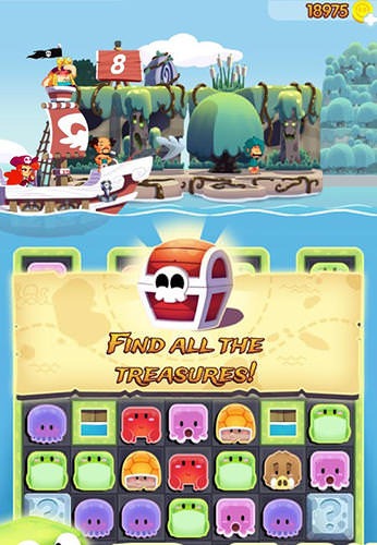 Pirate Match Adventure Android Game Image 1