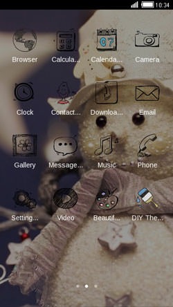 Snowman CLauncher Android Theme Image 2