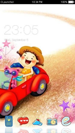Cartoon CLauncher Android Theme Image 1