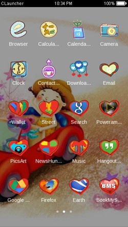 Cartoon CLauncher Android Theme Image 2