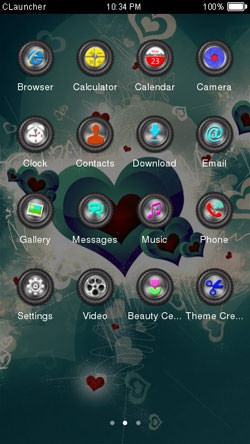 Love Heart CLauncher Android Theme Image 2