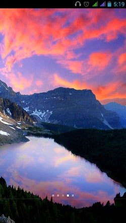 Mountain Lake Android Wallpaper Image 1