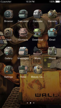 Wall-E CLauncher Android Theme Image 2