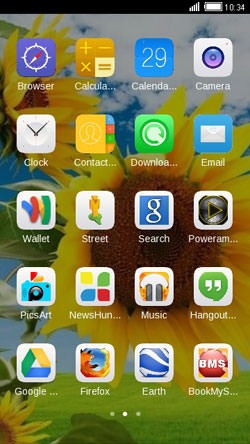 Sunflower CLauncher Android Theme Image 2