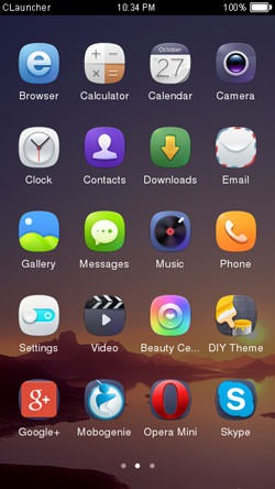 Sunset CLauncher Android Theme Image 2