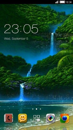 Waterfall CLauncher Android Theme Image 1