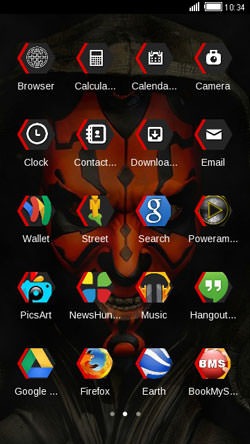 Dark Side CLauncher Android Theme Image 2