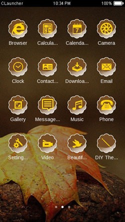 Autumn Leaf  CLauncher Android Theme Image 2