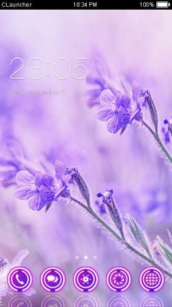 Purple CLauncher Android Theme Image 1