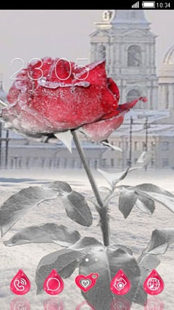 Rose CLauncher Android Theme Image 1