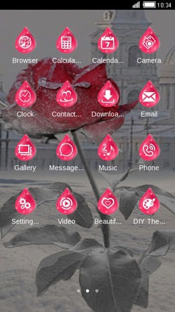 Rose CLauncher Android Theme Image 2