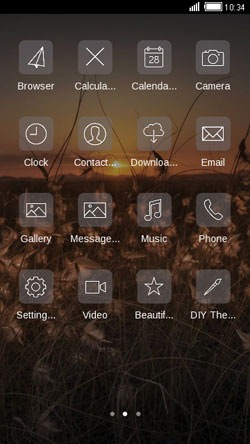 Sunset CLauncher Android Theme Image 2