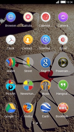 Broken CLauncher Android Theme Image 2