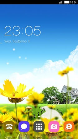 Flowers CLauncher Android Theme Image 1