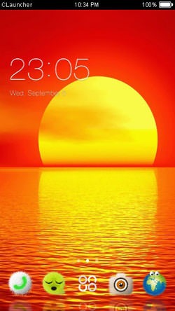 Sun CLauncher Android Theme Image 1