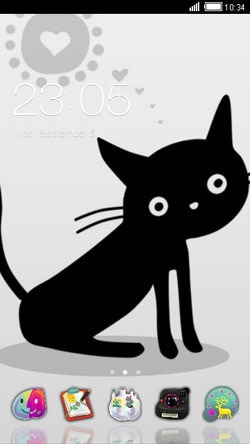 Cat CLauncher Android Theme Image 1