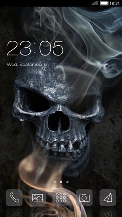 Dark Skull CLauncher Android Theme Image 1