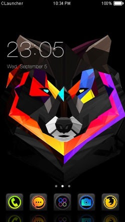 Wolf CLauncher Android Theme Image 1