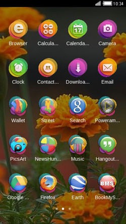 Flowers CLauncher Android Theme Image 2