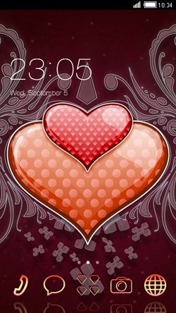 Hearts CLauncher Android Theme Image 1