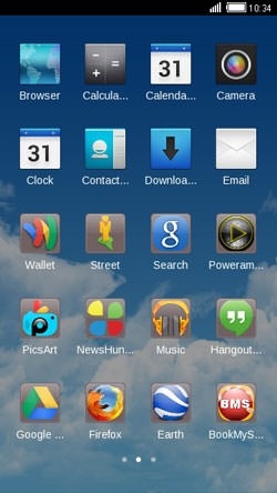 Sky CLauncher Android Theme Image 2