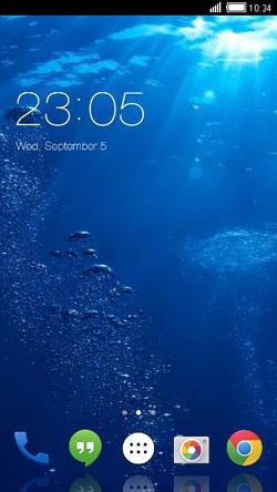 Under Water CLauncher Android Theme Image 1