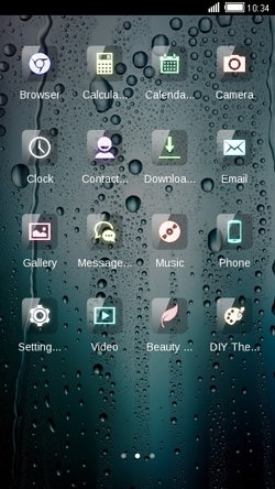 Rain Drops CLauncher Android Theme Image 2