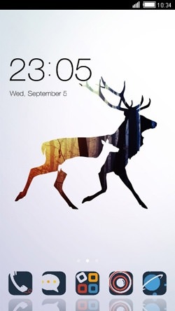 Deer CLauncher Android Theme Image 1