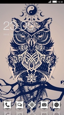 Owl CLauncher Android Theme Image 1