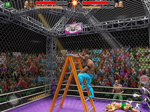 Cage Wrestling Revolution: Ladder Match Fighting Android Game Image 1