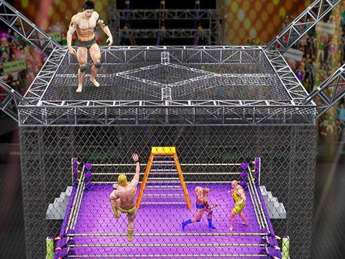 Cage Wrestling Revolution: Ladder Match Fighting Android Game Image 2