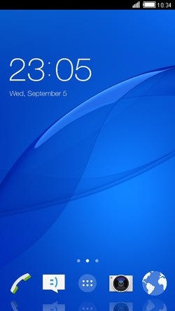 Blue CLauncher Android Theme Image 1